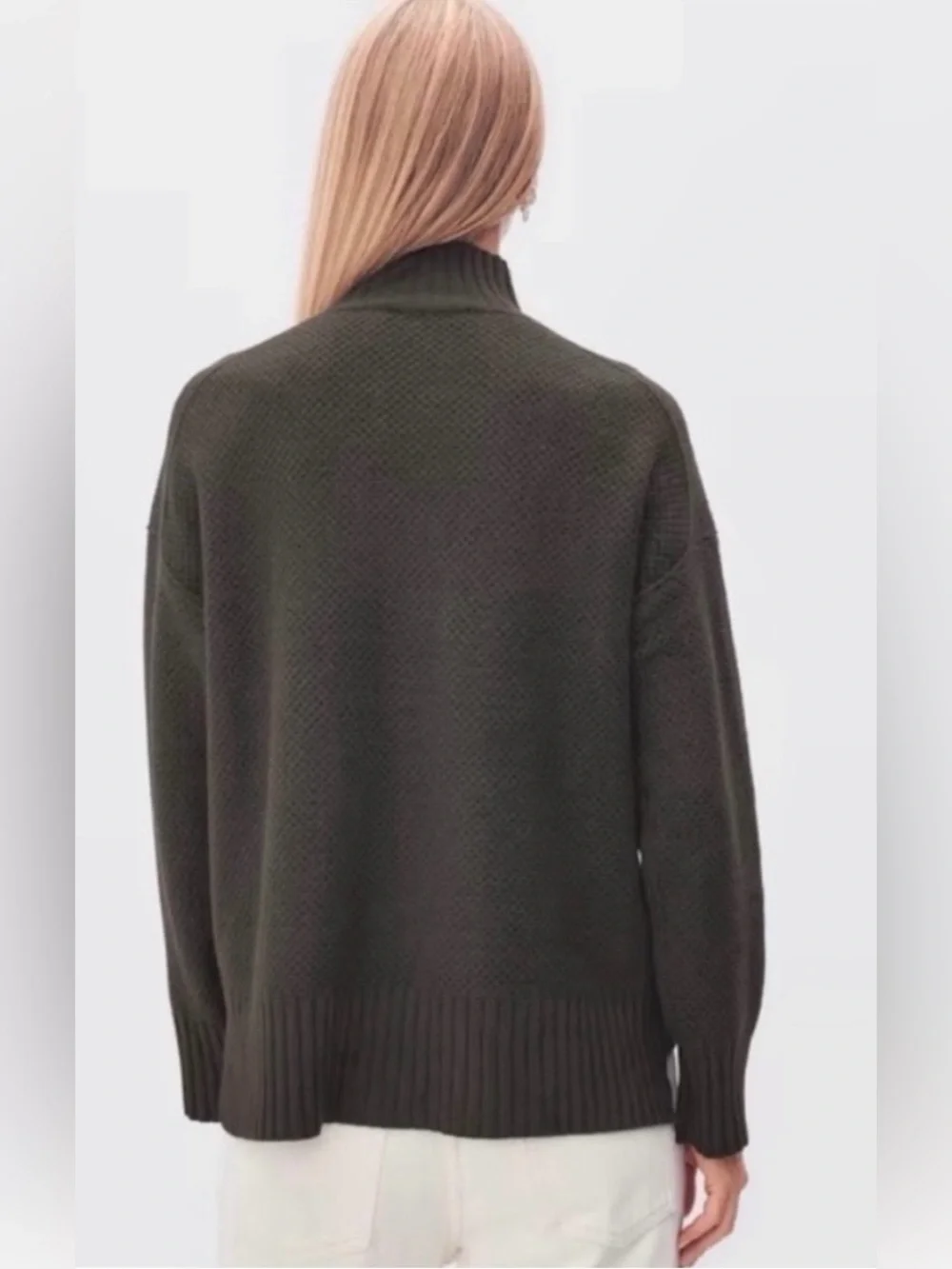 Everlane Stroopwafle Recycled Cashmere Sweater, size M